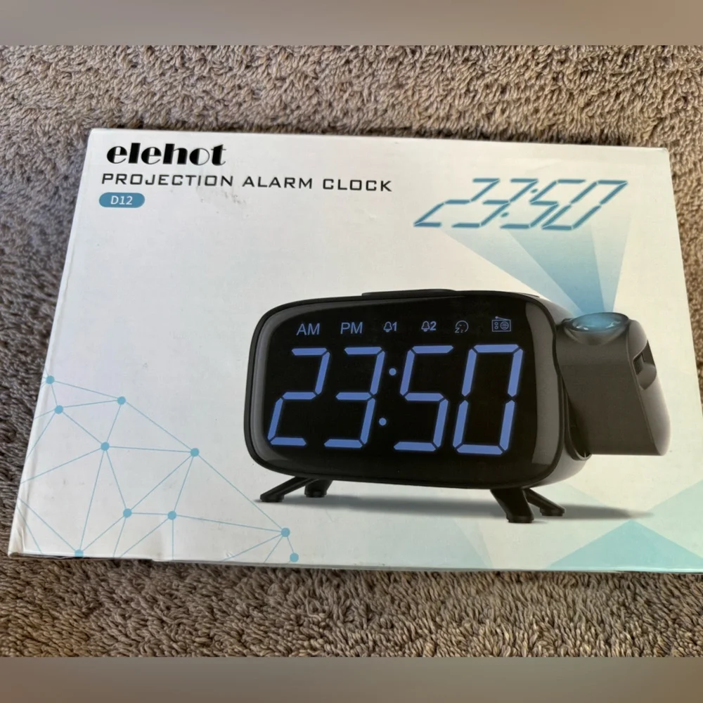 Digital‎ Projection Alarm Clocks for Bedrooms - Large LED Display